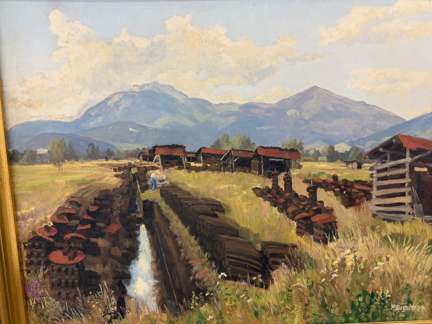 Dipinti: Original Ölgemälde P. Eugster 1974 – Usato da Horn venduto da HanSolo. 2