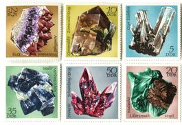 Briefmarken "Minerale". DDR