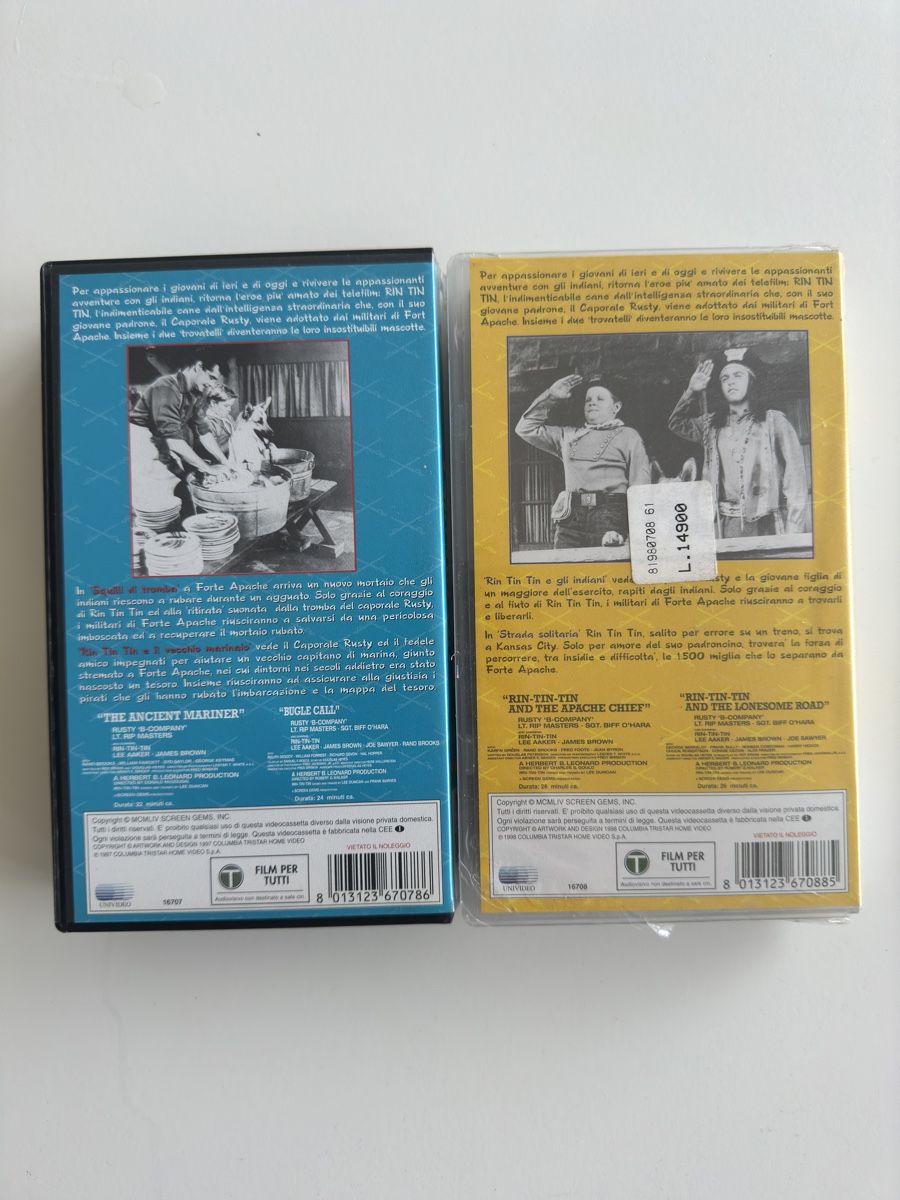 Tutti i VHS: VHS Rin Tin Tin  – Usato da Davesco-Soragno venduto da kappas 2