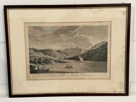 1750-SVIZZERA-LAGO BRIENZ-VEDUTA ORIGINALE ALL'AQUAFORTE-VUE