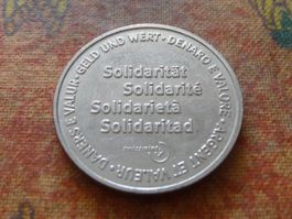 Jeton " Solidarité / Argent et valeur  / 1 Solidar "  (F)