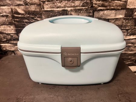 Jean Louis David Schminkkoffer hellblau Vintage-Look!