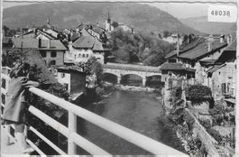 Boudry - Vue sur L'Areuse depuis le nouveau pont (1960)