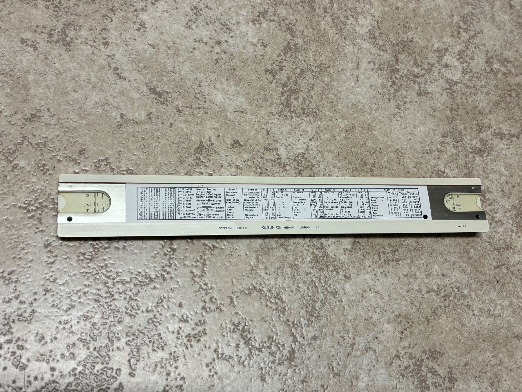 Misurare: Rechenschieber Rietz No.64 / 60ziger – Usato da Horw venduto da adler65 5