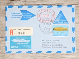 CL03 Enveloppe + Timbre Suisse 1975