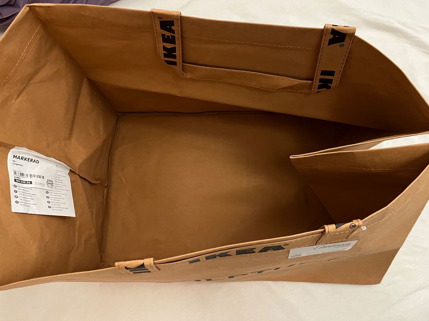 Ikea Taschen: Virgil Abloh x IKEA MARKERAD "Large Bag" – Neu und originalverpackt aus Zürich von p.kanne 5