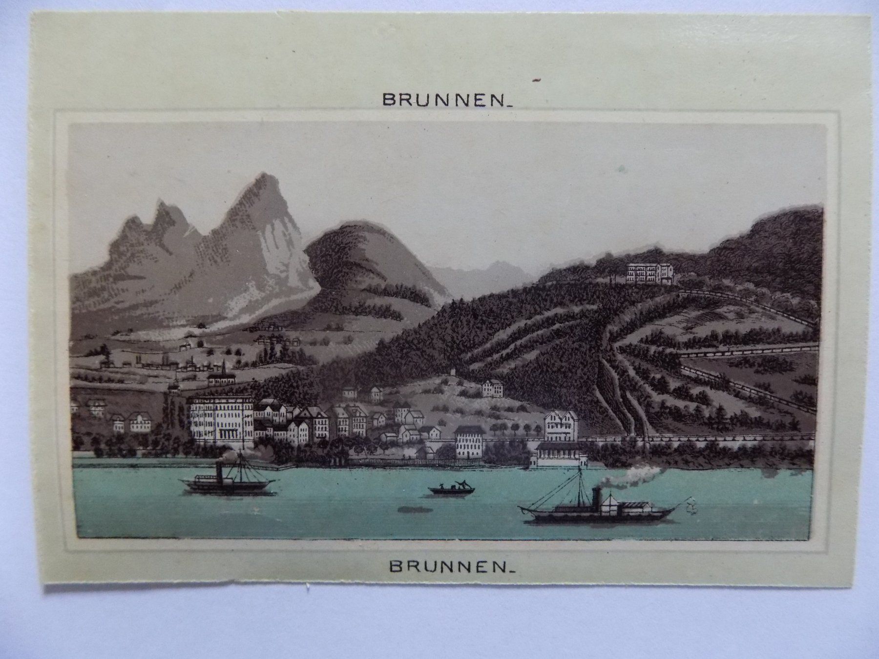 Incisioni: Brunnen Kanton Schwyz – Usato da Risch venduto da Antikfee 3