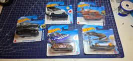 Hot Wheels Set 5 Stk. Nissan, Mazda, Ford, Toyota neu