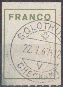 Tous les timbres: Francozettel SBK 6A mit ST Solothurn – D'occasion à Bürglen TG par StampGraf