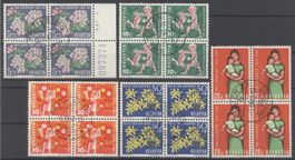 1962, Pro Juventute, Viererblöcke, ET