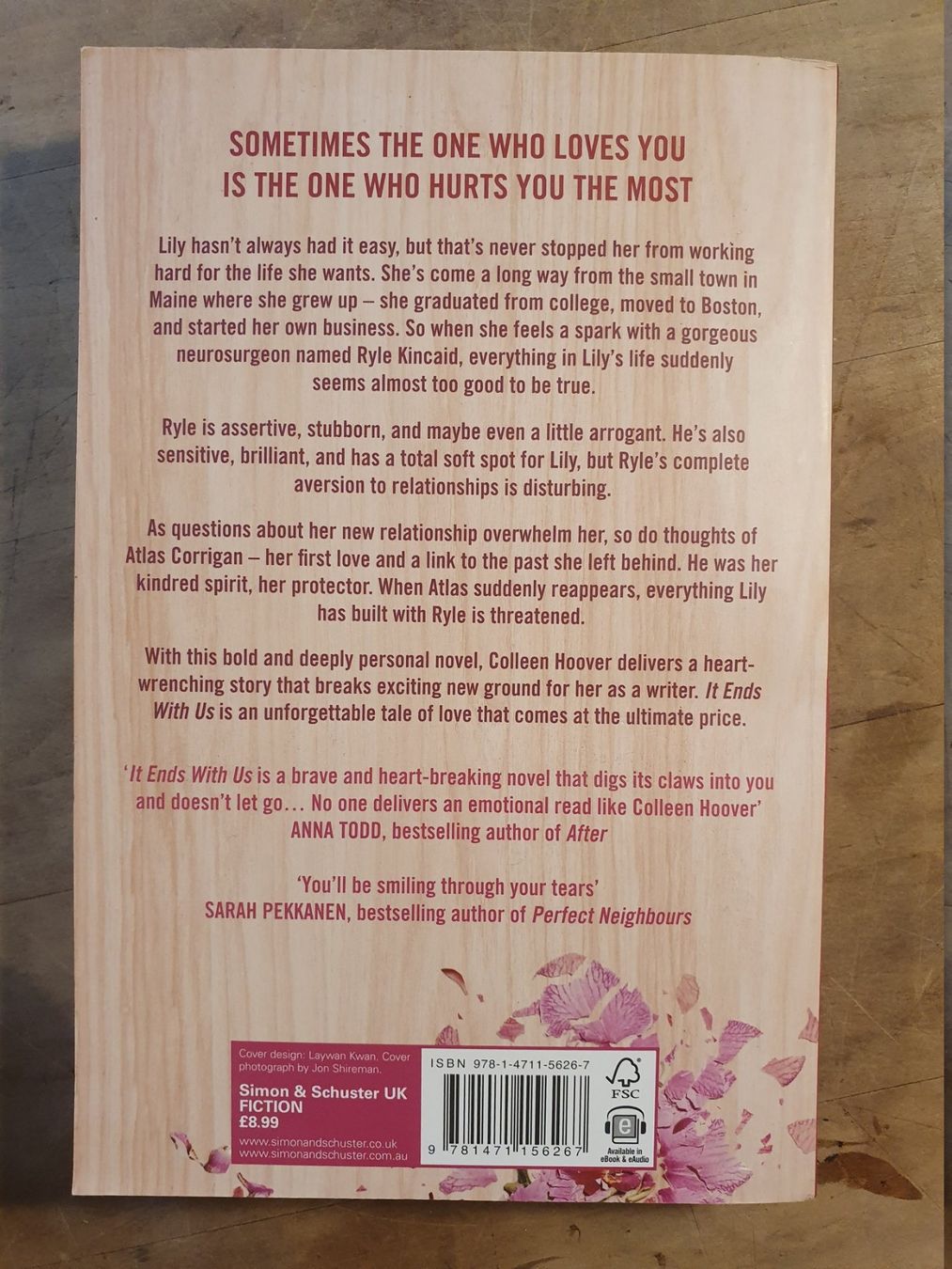 Libri: It Ends With Us Colleen Hoover Simon & Schuster – Usato da Zürich venduto da loosebone 1