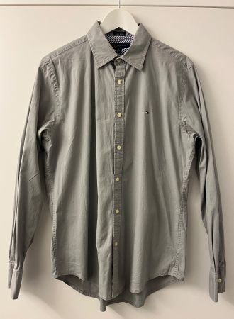 Tommy Hilfiger Herrenhemd - Grösse M - grau - Hemd