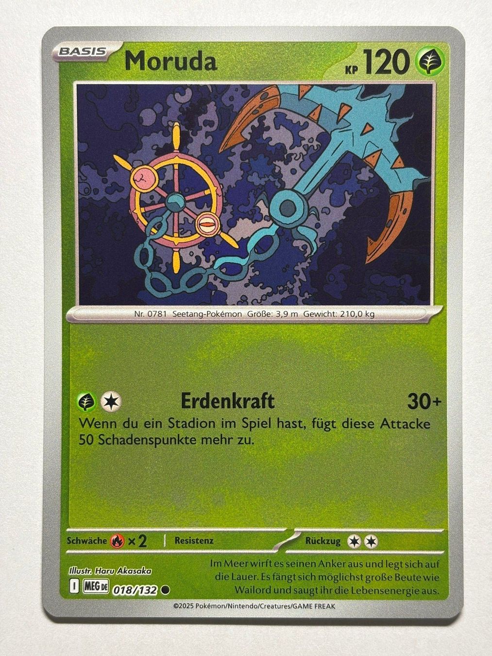 Pokémon Sammelbilder & Trading cards: Moruda (MEG 18) - Reverse Holo - DE – Gebraucht aus Allschwil von Bullach