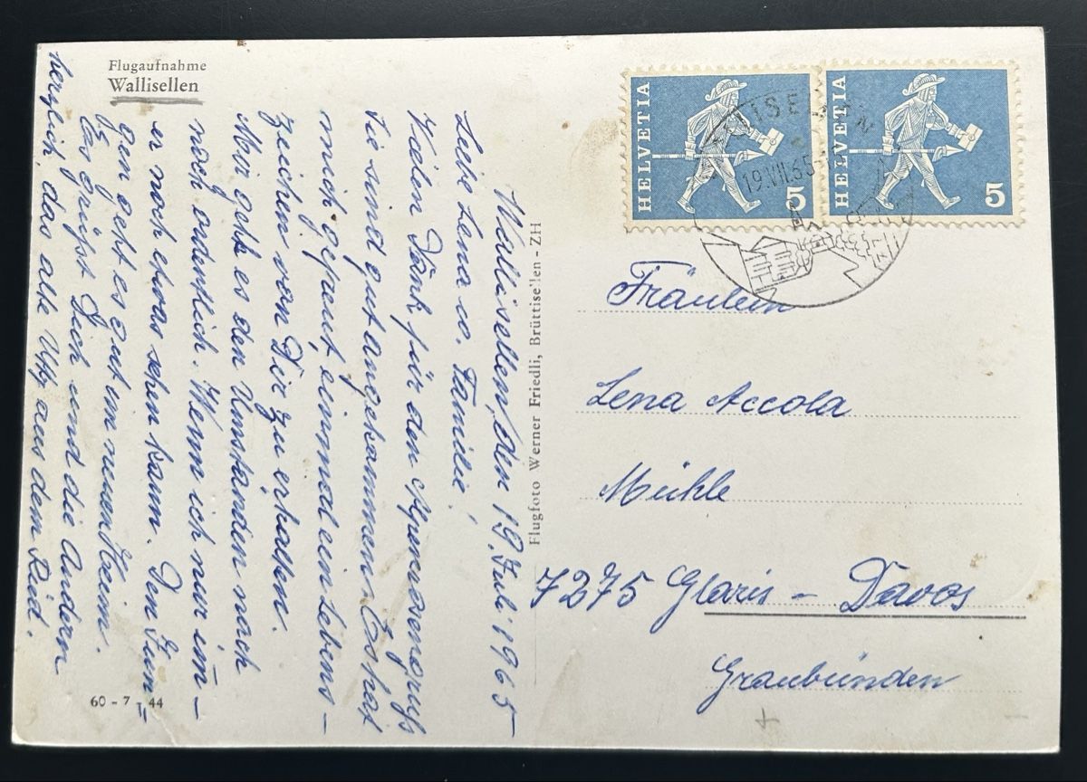 Cartoline postali: Flugaufnahme Wallisellen  – Usato da Horw venduto da Tellbub 1