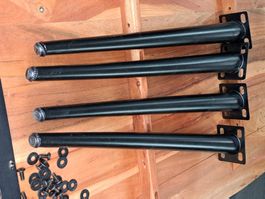 Tischbeine 4er Set schwarz Metall