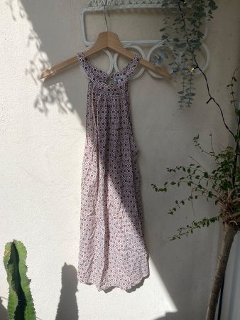 Robe Brandy Melville imprimée col montant taille S vintage