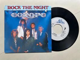 EUROPE tolle Single Rock the night Kult Metal Top Hit 80's