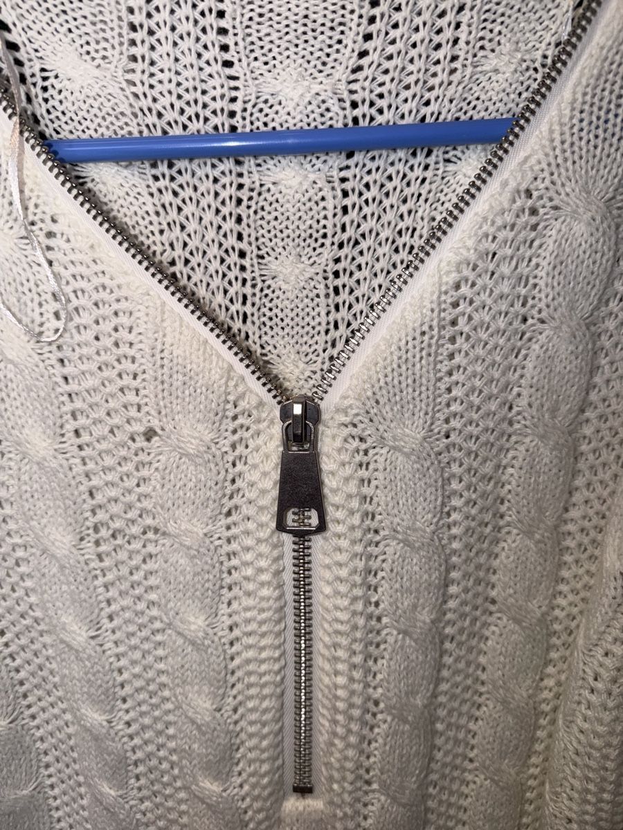 H&M Robes: Pulloverkleid, Weiss Reissverschluss, Grösse L, neu – Neuf (Voir description) à Kefikon TG par jel_72fp 1