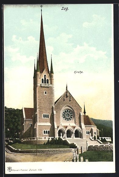 Cartes postales: AK Zug, Kirche – D'occasion à Berlin par bartko-reher