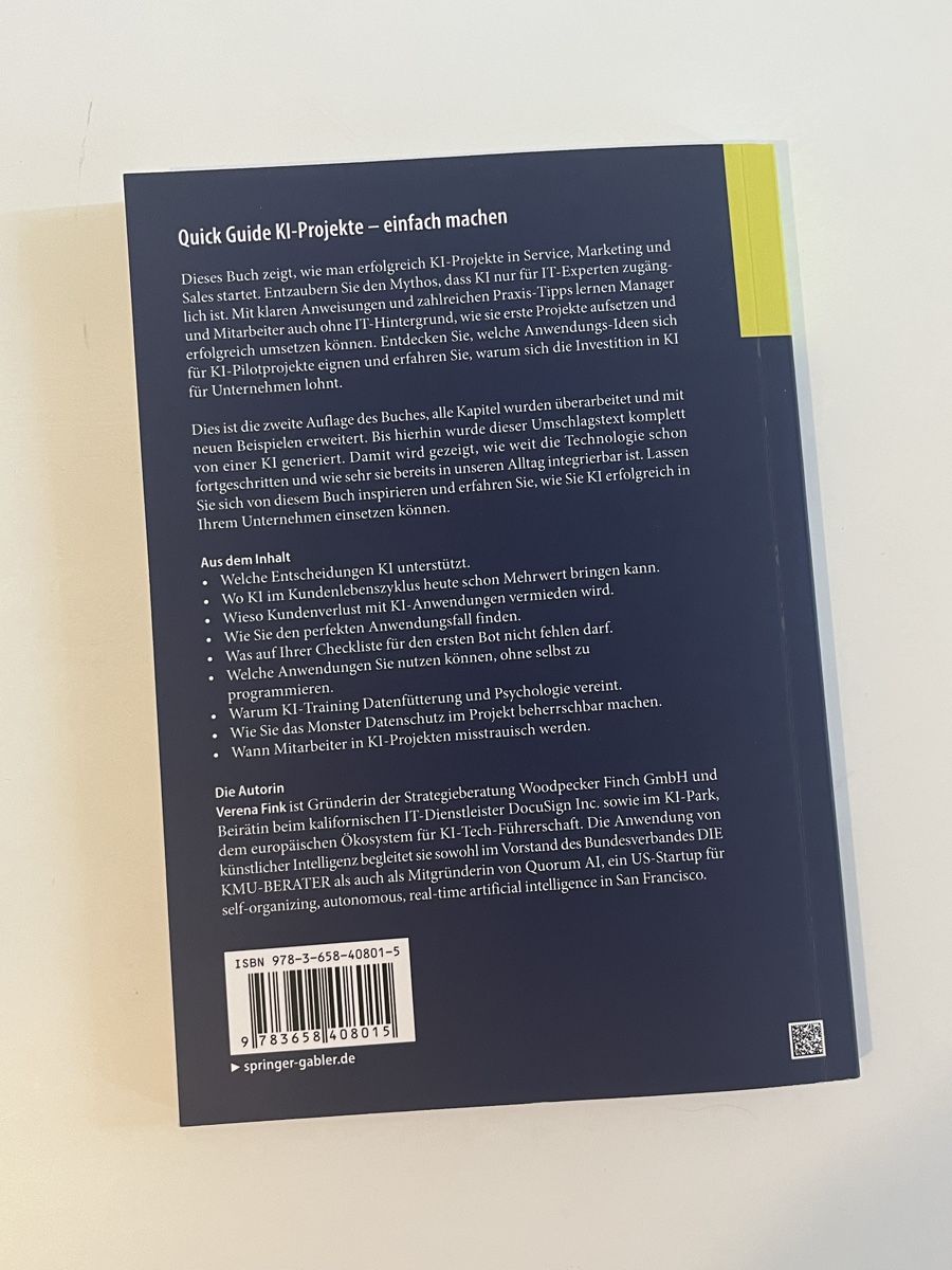 Libri: Verena Fink - Quick Guide KI-Projekte - einfach machen – Usato da Zürich venduto da vintage_for_you 4