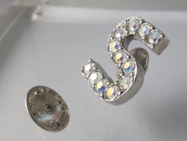 Sonia Rykiel Paris Buchstaben Brosche S mit Strass NEU