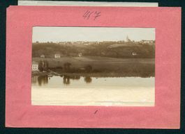 Fotografie Zadel, Uferpartie mit Panoram