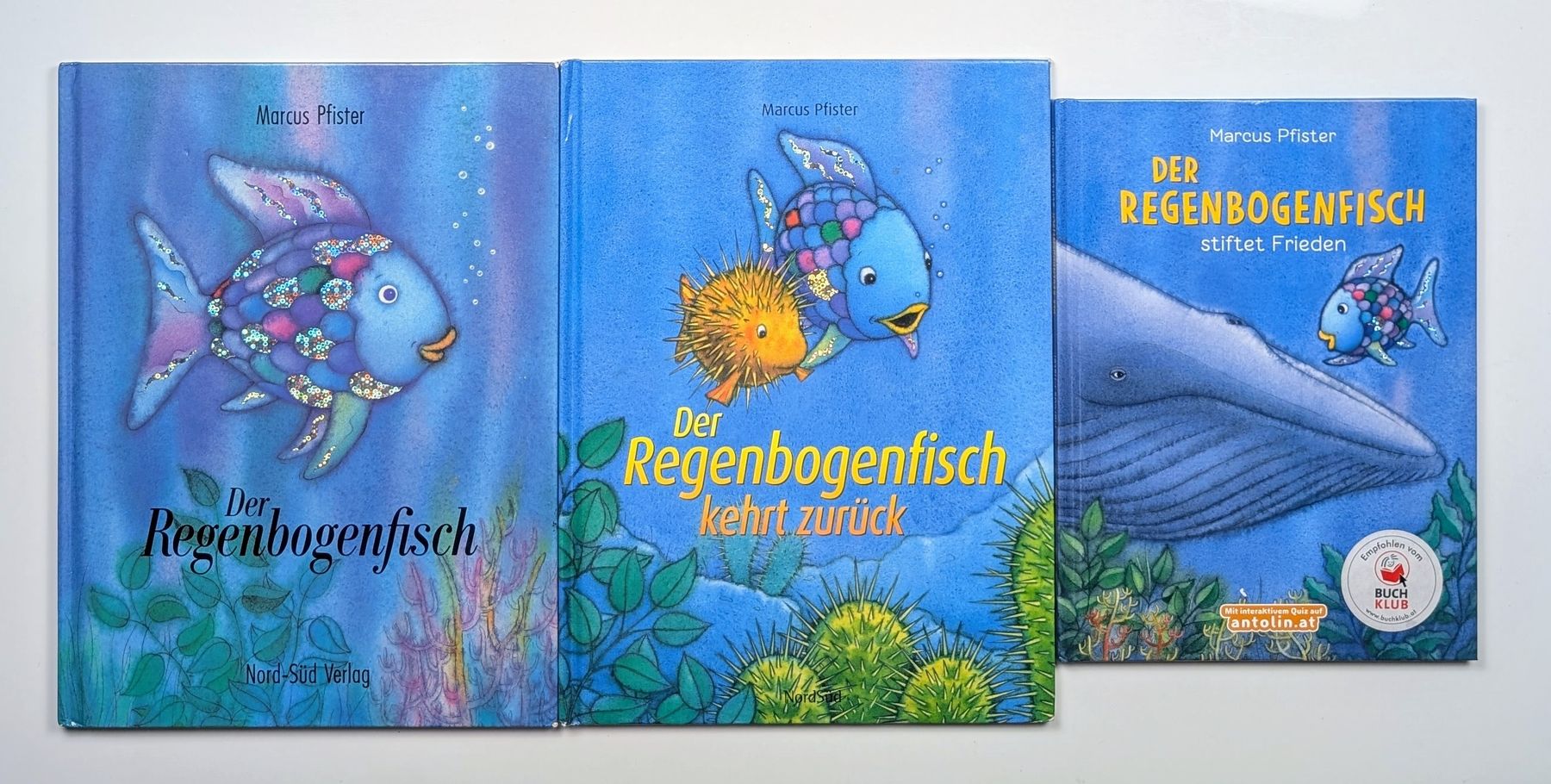 Bücher: 3 Bücher vom Marcus Pfister - Der Regenbogenfisch – Gebraucht aus Wängi von ABIZONE-86