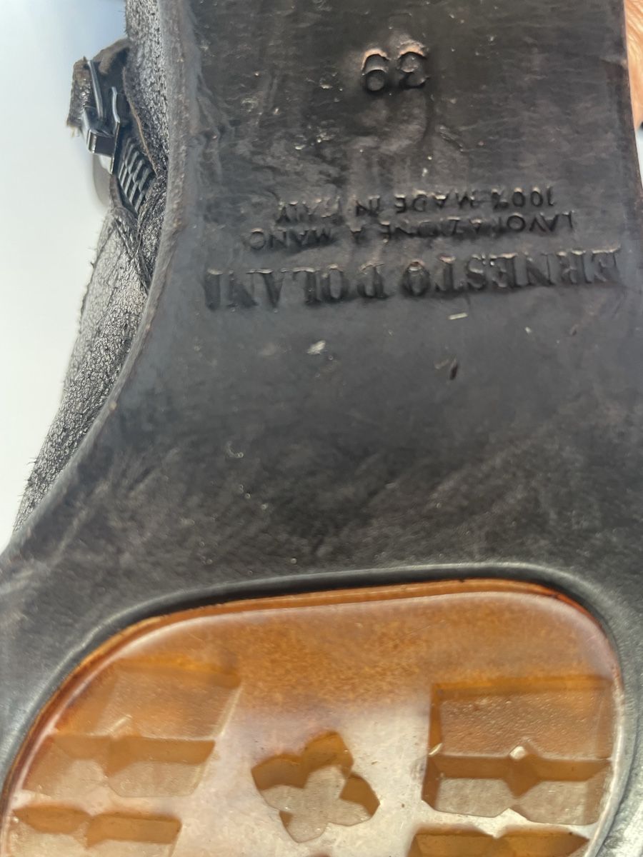 Scarpe da donna: Ernesto Dolani Lederstiefeletten Gr. 39 silber – Usato da Gockhausen venduto da AnneT07 5
