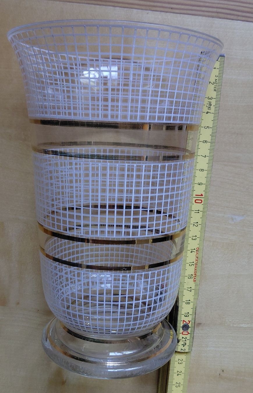 Vase & Récipients: grosse Kristalvase mit gemaltem Muster – D'occasion à Trogen par Limboo 6