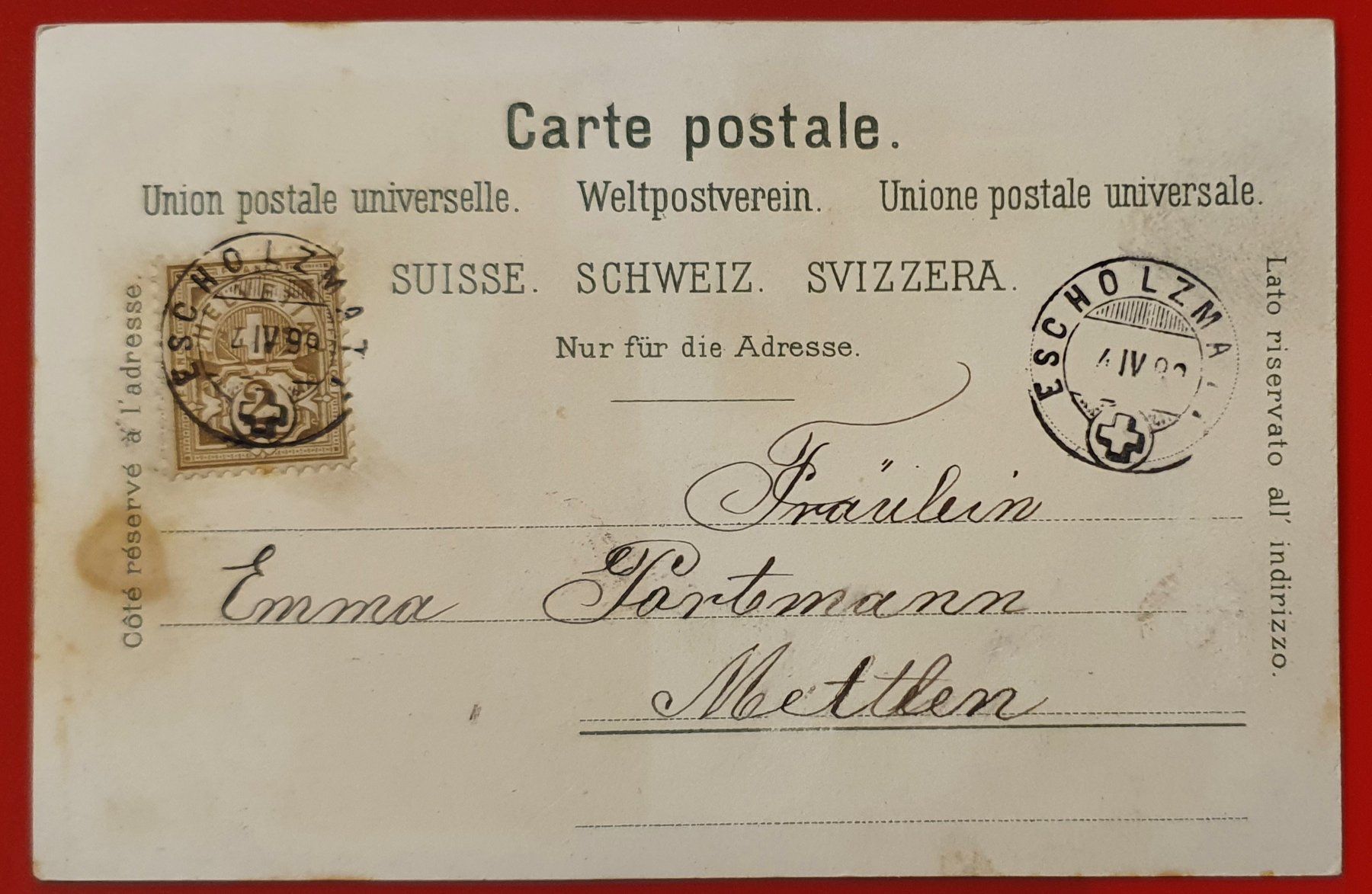 Cartoline postali: Gruss aus Einsiedeln 1899 – Usato da Kreuzlingen venduto da Rschweiz1 1