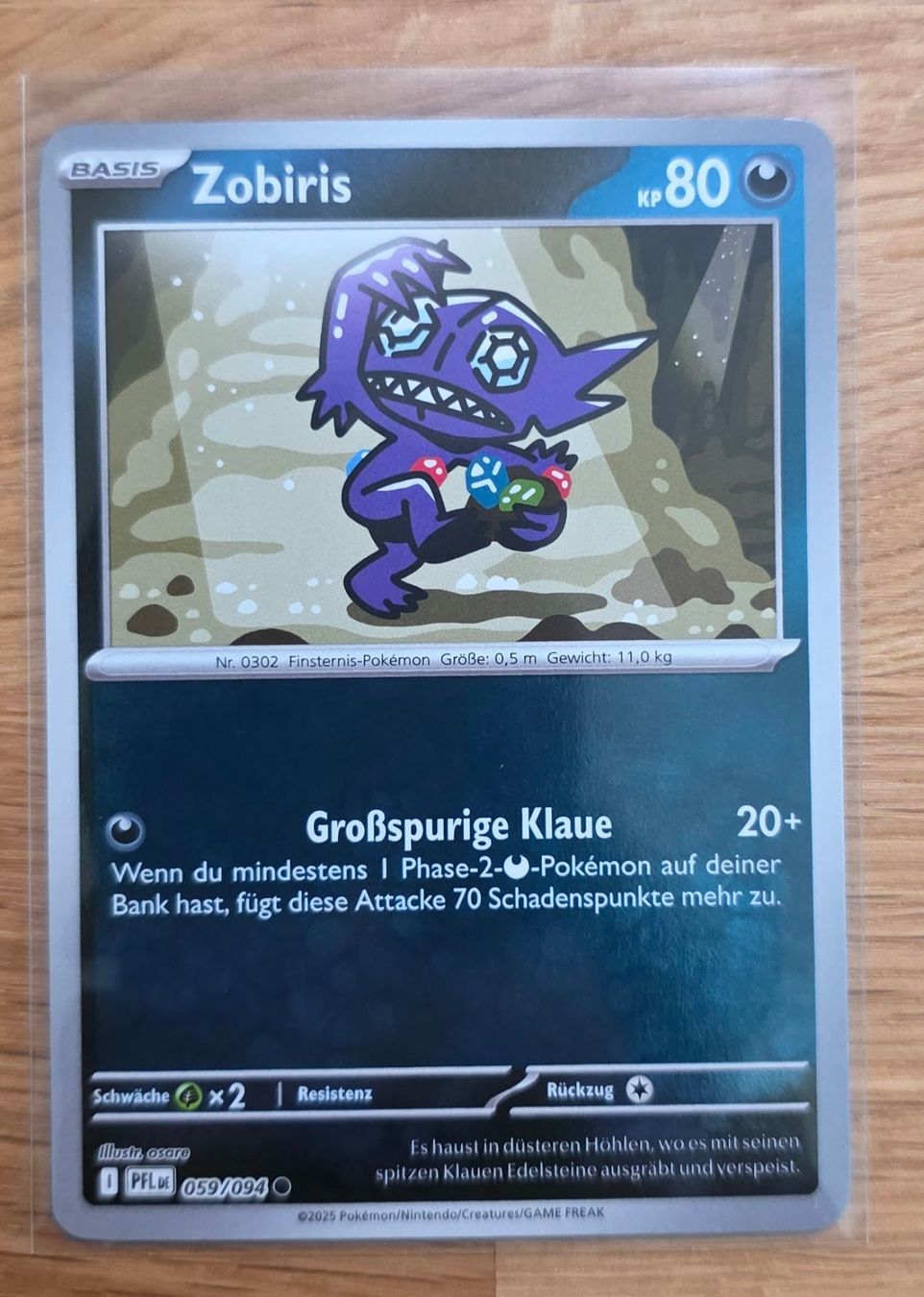 Pokémon Carte collezionabili: Zobiris 059/094 – Nuovo (secondo la descrizione) da Arbon venduto da Twist05