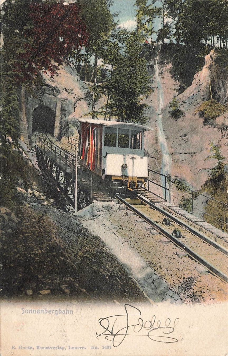 Ansichtskarten: Sonnenberg bahn – Gebraucht aus Biasca von Blenio71