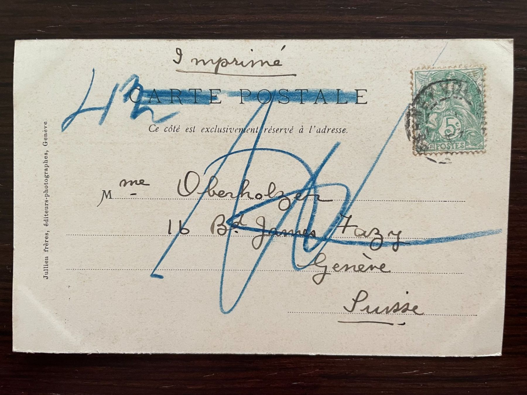 Cartoline postali: FERNEY près GENÈVE Statue de Voltaire à Ferney – Usato da Wald ZH venduto da TLILEF 1
