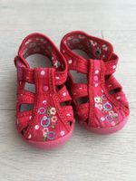 Kinder Hausschuhe  Mini B Rosa-Weiße Punkte Größe 19