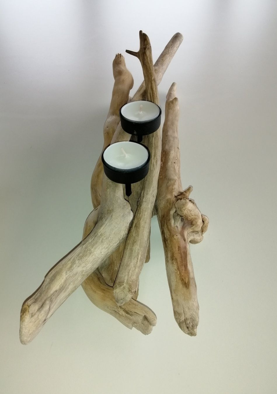 Holzartikel: Dekor Schwemmholz mit Rechaud Kerzen – Neu und originalverpackt aus Widnau von ForViolin 2