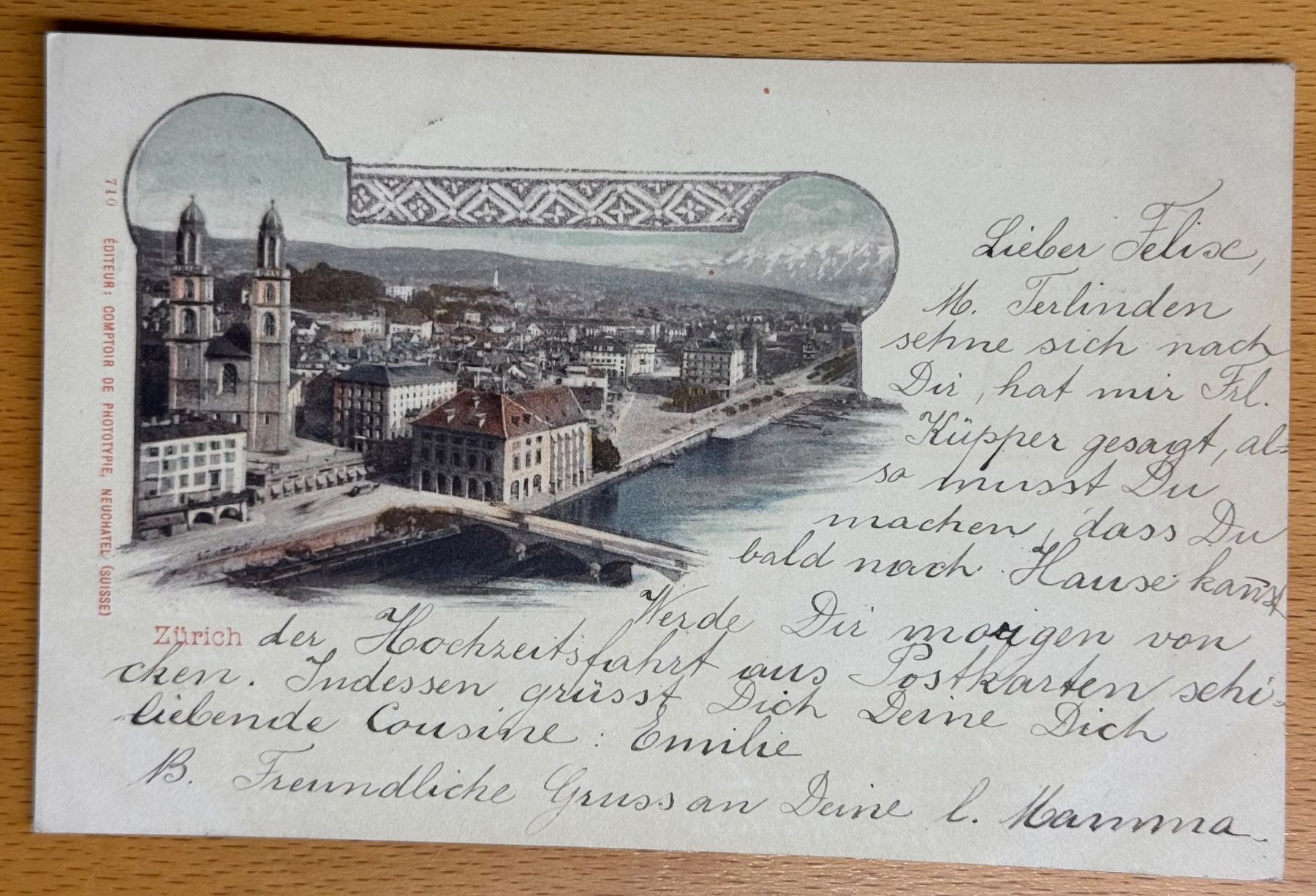 Cartoline postali: Historische Ansichtskarte Zürich um 1900 – Usato da Andwil SG venduto da Ariisa1234