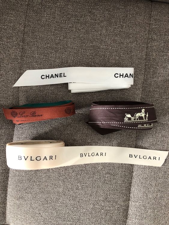 Hermes, Loro Piana, Chanel Bulgari ribbons (Neu (gemäss Beschreibung ...