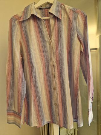 Eterna Excellent Blouse, Size 38, Striped, Spring Time!