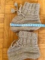 Baby Socken gestrickt beige Grösse 14 cm neuwertig