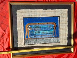 Vintage Original ägyptischer Papyrus handgemalt, 54X46 cm