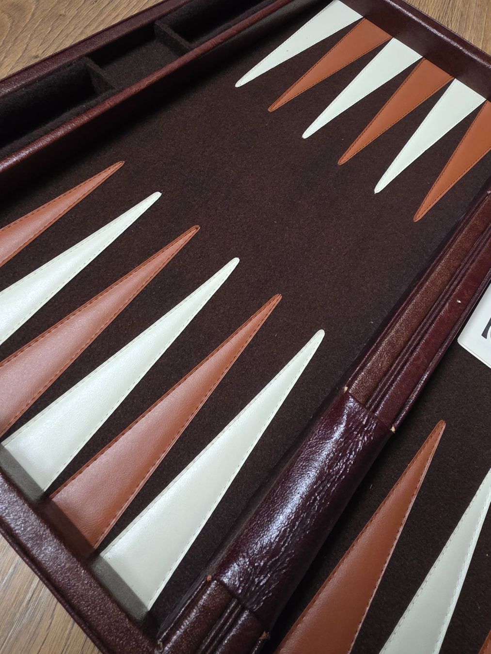 Giochi: Vintage Backgammon Koffer / Reise-Set - komplett – Usato da Nebikon venduto da Japostyle 1