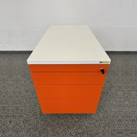König + Neurath Container Roll-Korpus Weiss-Orange 4