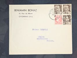 CL25 Enveloppe + Timbre France 1946