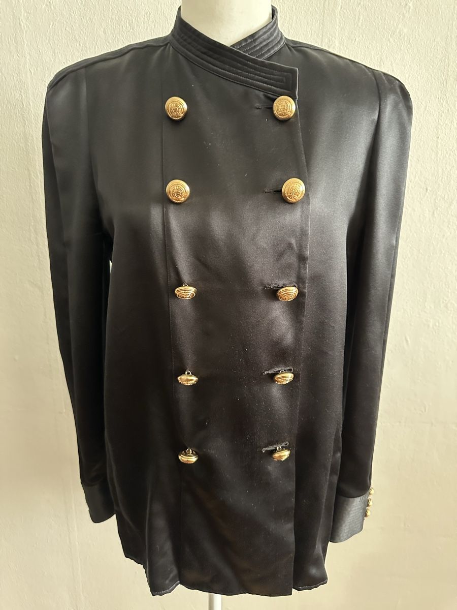 Balmain Camicette: Balmain x H&M Seidenbluse, Gr. 38, neu – Nuovo e nell'imballaggio originale da Bern venduto da schnupka