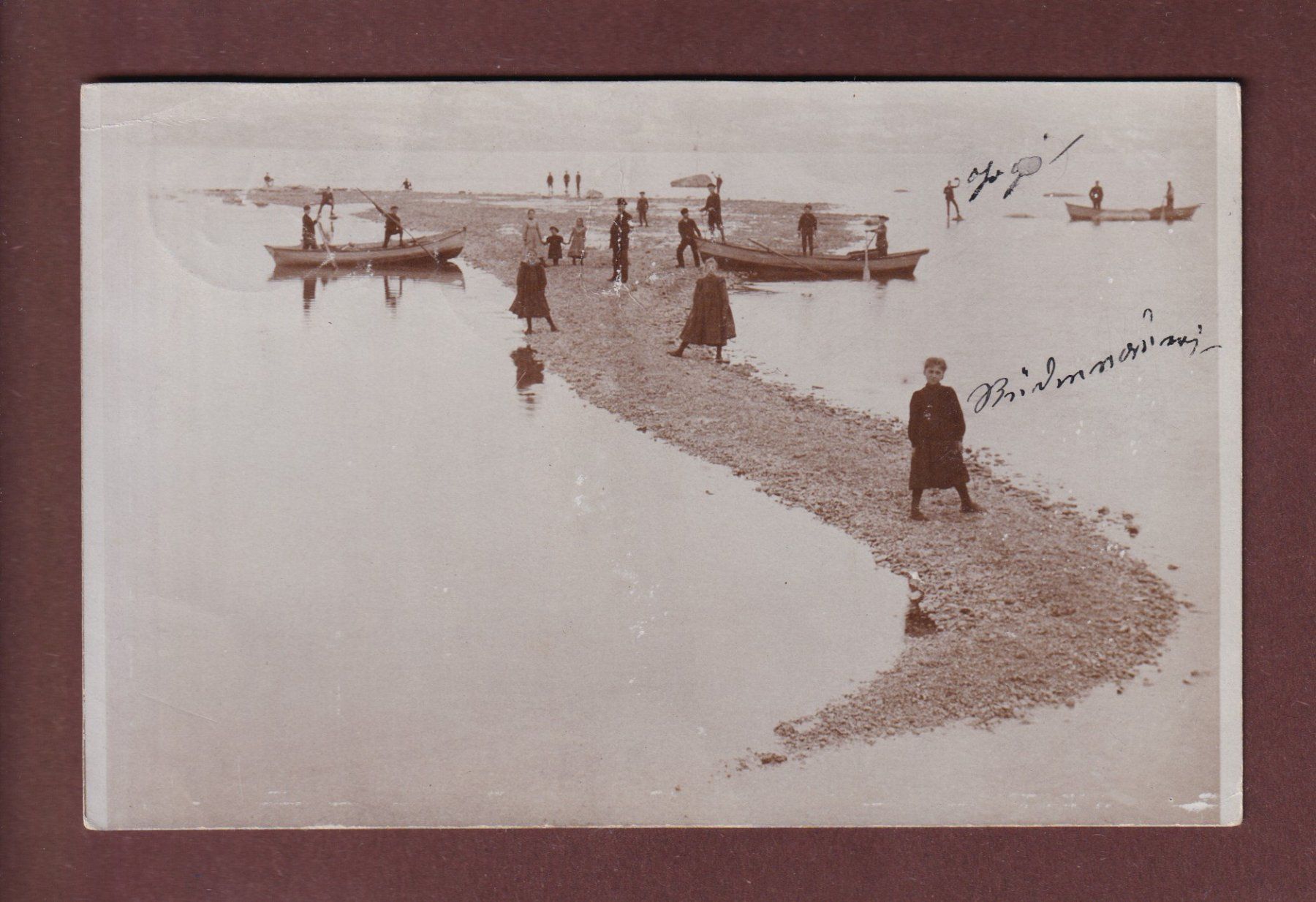 Ansichtskarten: Foto - Am SEE - Stempel Stäfa 1909 – Gebraucht aus Pully von nicecards-shop