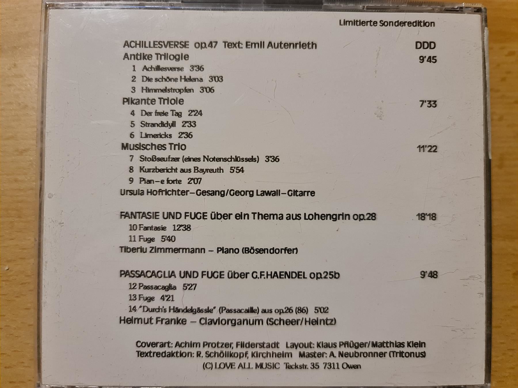 CD: Georg Lawall Portrait 1 – Usato da Dintikon venduto da Vexi 1