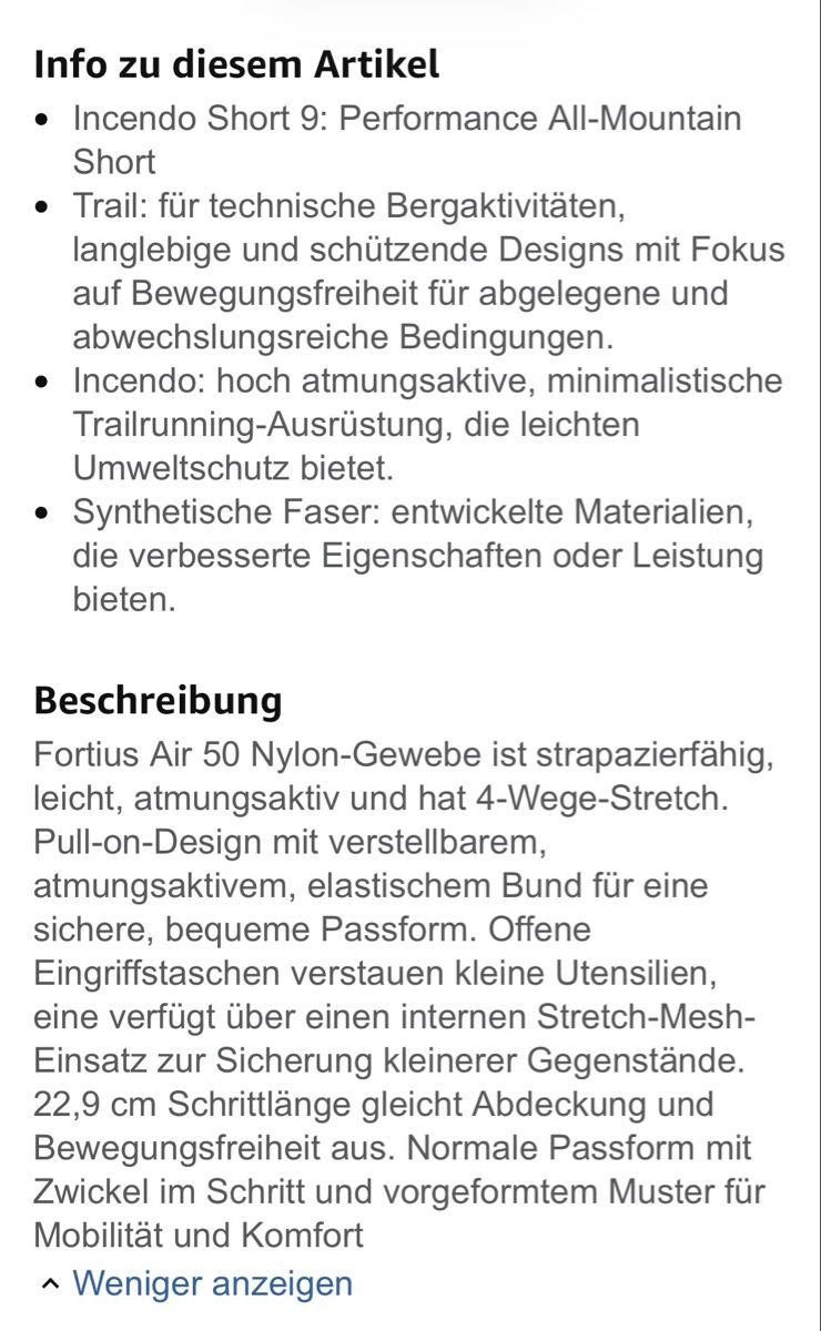 Arcteryx Hosen: Arcteryx Incendo 9 Shorts, Neu – Neu und originalverpackt aus Vaduz von Wurzla777 6