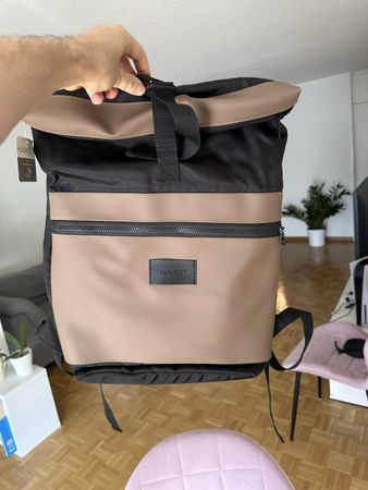 Harvest Rucksack schwarz beige neu mit Etikett