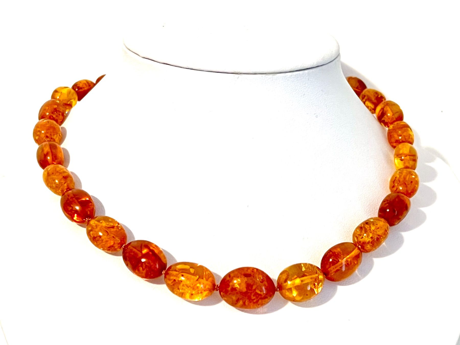 Ketten: Baltic Amber Necklace - Gold Plated Silver – Neu und originalverpackt aus Rüschlikon von ThereseJewelryDesign 1