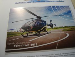 Bildpostkarte Aerofilatelie 2015, Fehraltorf, ET-o
